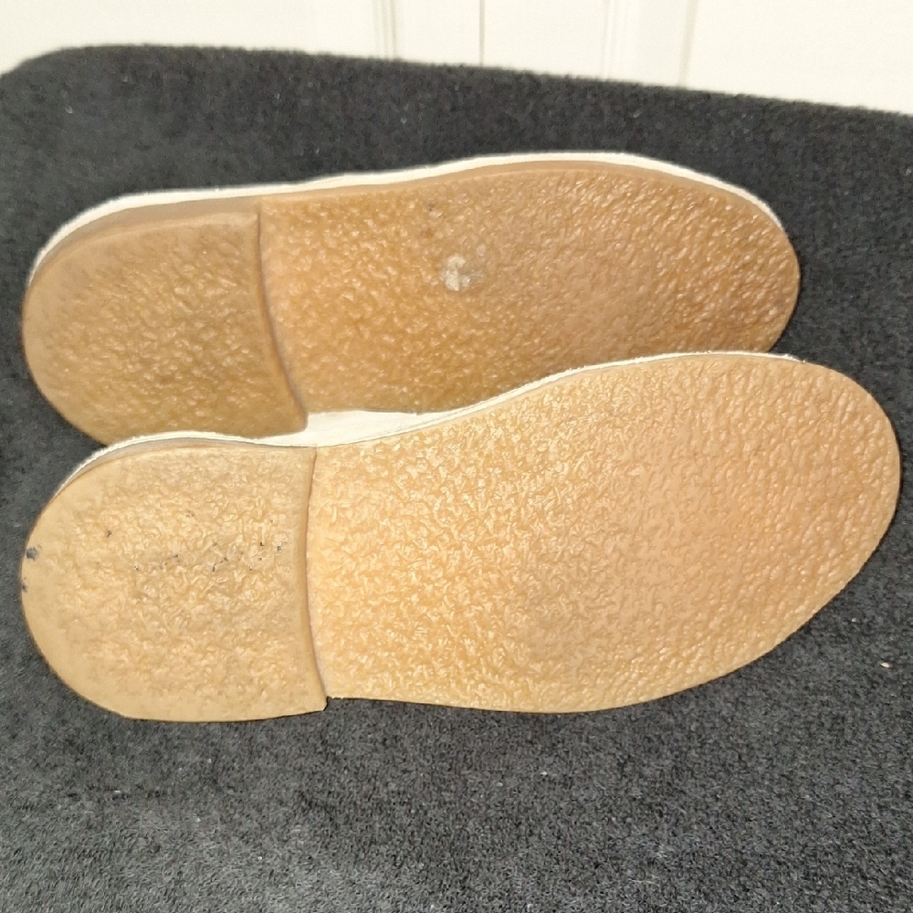 Bata Safari Lace-Up Suede Leather Boots - Cream - 8½ - Picture 8 of 9